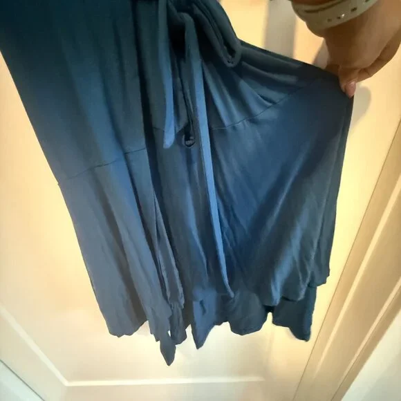 Lilly Pulitzer Navy Blue Long Sleeve Wrap Dress – Size Large - Picture 6 of 8